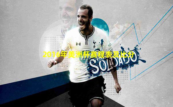 2016年美洲杯赛程表及比分