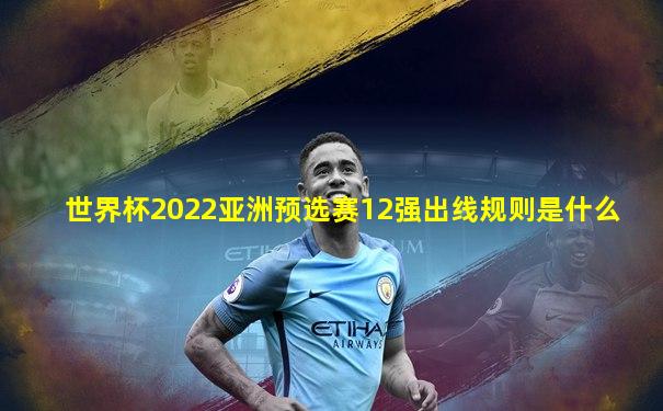 世界杯2022亚洲预选赛12强出线规则是什么