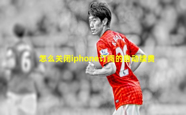 怎么关闭iphone订阅的自动续费