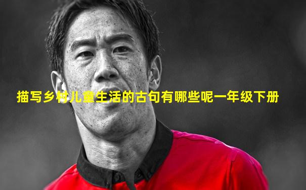 描写乡村儿童生活的古句有哪些呢一年级下册
