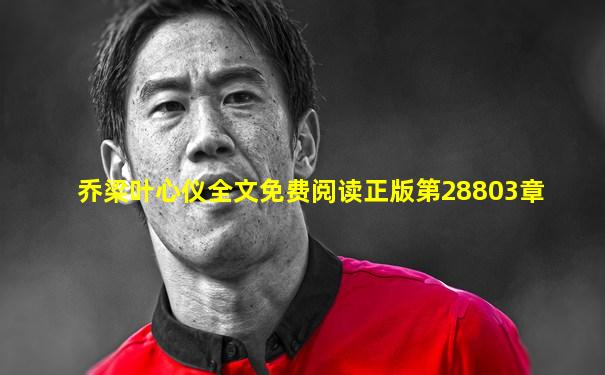 乔梁叶心仪全文免费阅读正版第28803章