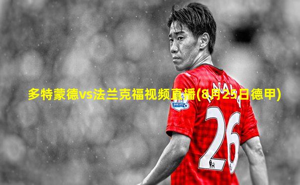 多特蒙德vs法兰克福视频直播(8月25日德甲)
