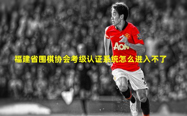 福建省围棋协会考级认证系统怎么进入不了