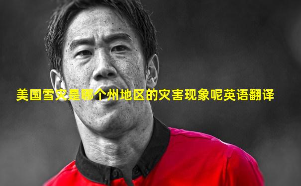 美国雪灾是哪个州地区的灾害现象呢英语翻译